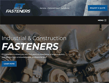 Tablet Screenshot of etfasteners.com